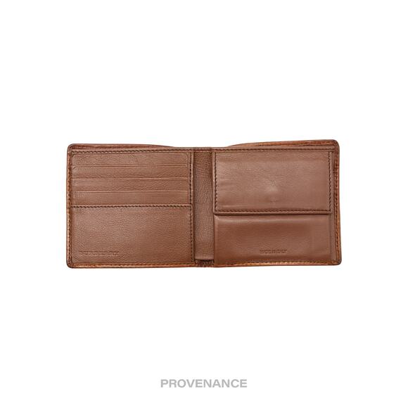 🔴 Burberry Nova Check Canvas Bifold Wallet - Brown Leather - Picture 6 of 8
